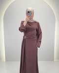 Arami Vestito da Sera Marrone