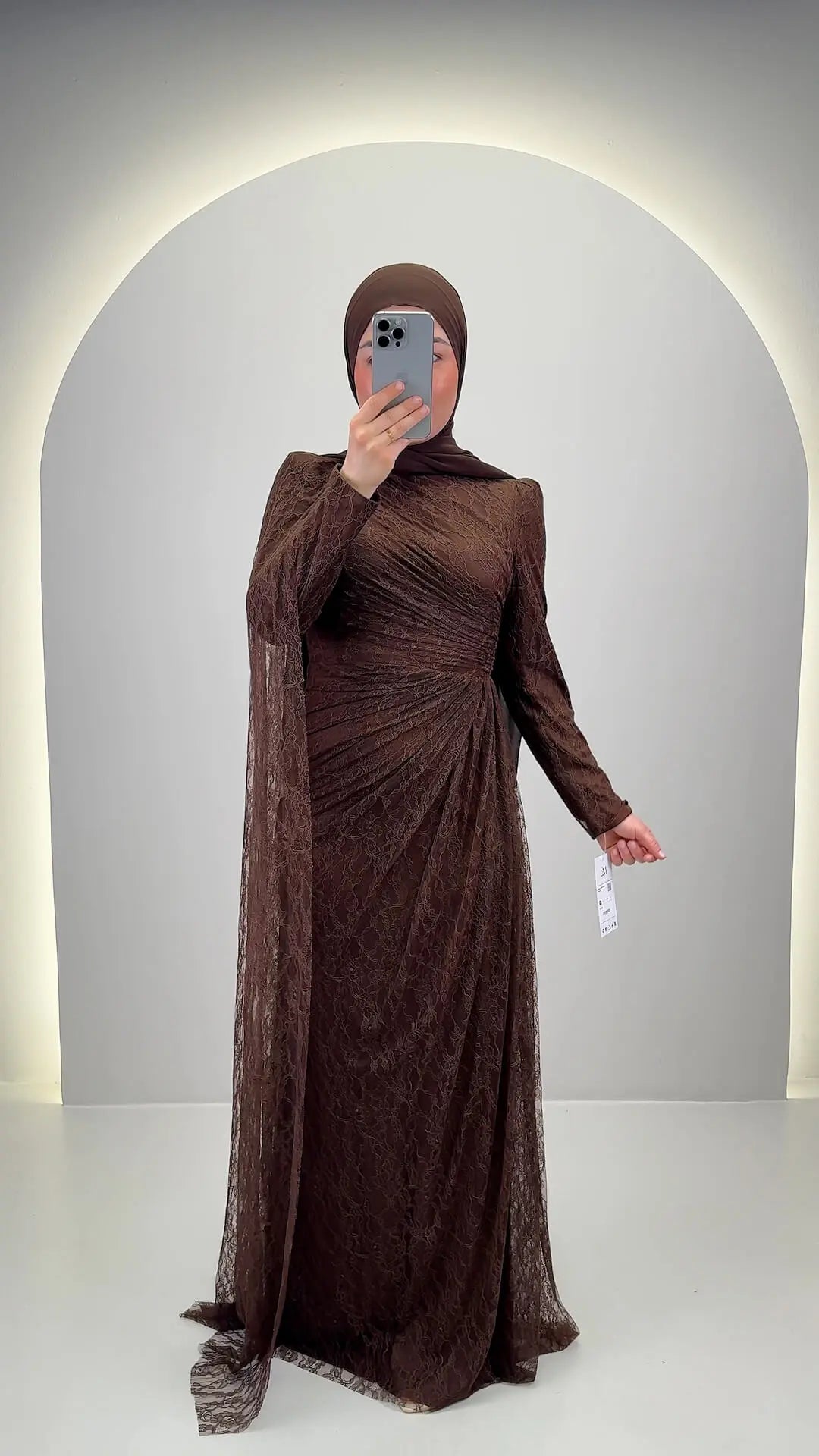 Vestito da sera Mireya Marrone