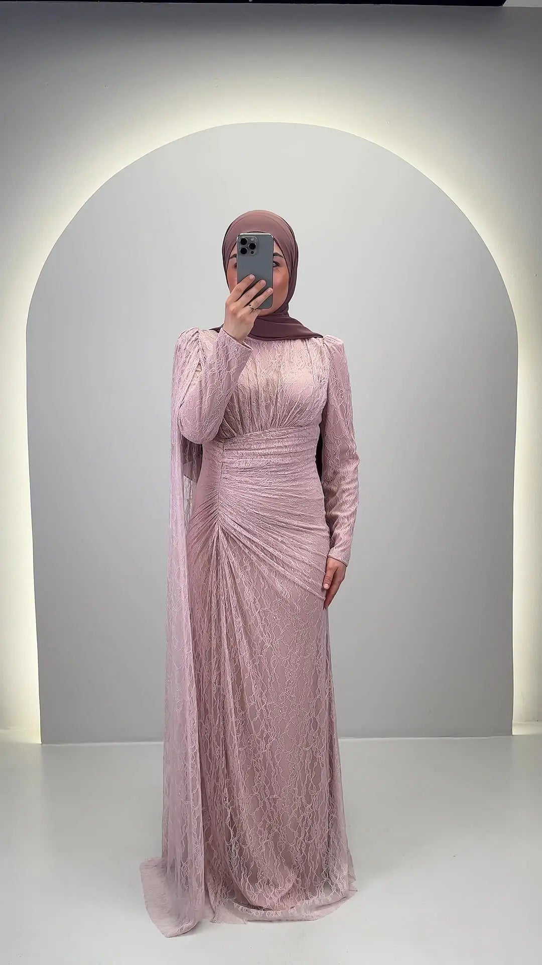Abito da sera Asell rosa