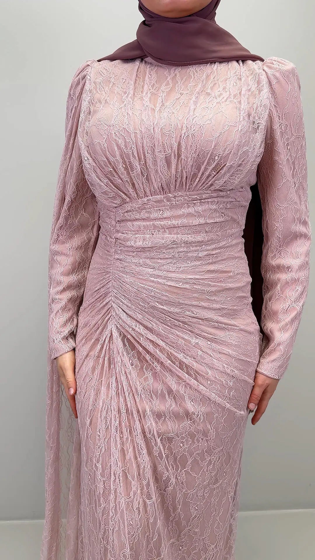 Abito da sera Asell rosa