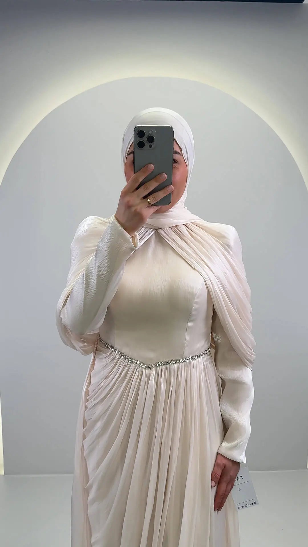 Abito da sera Nefa Beige
