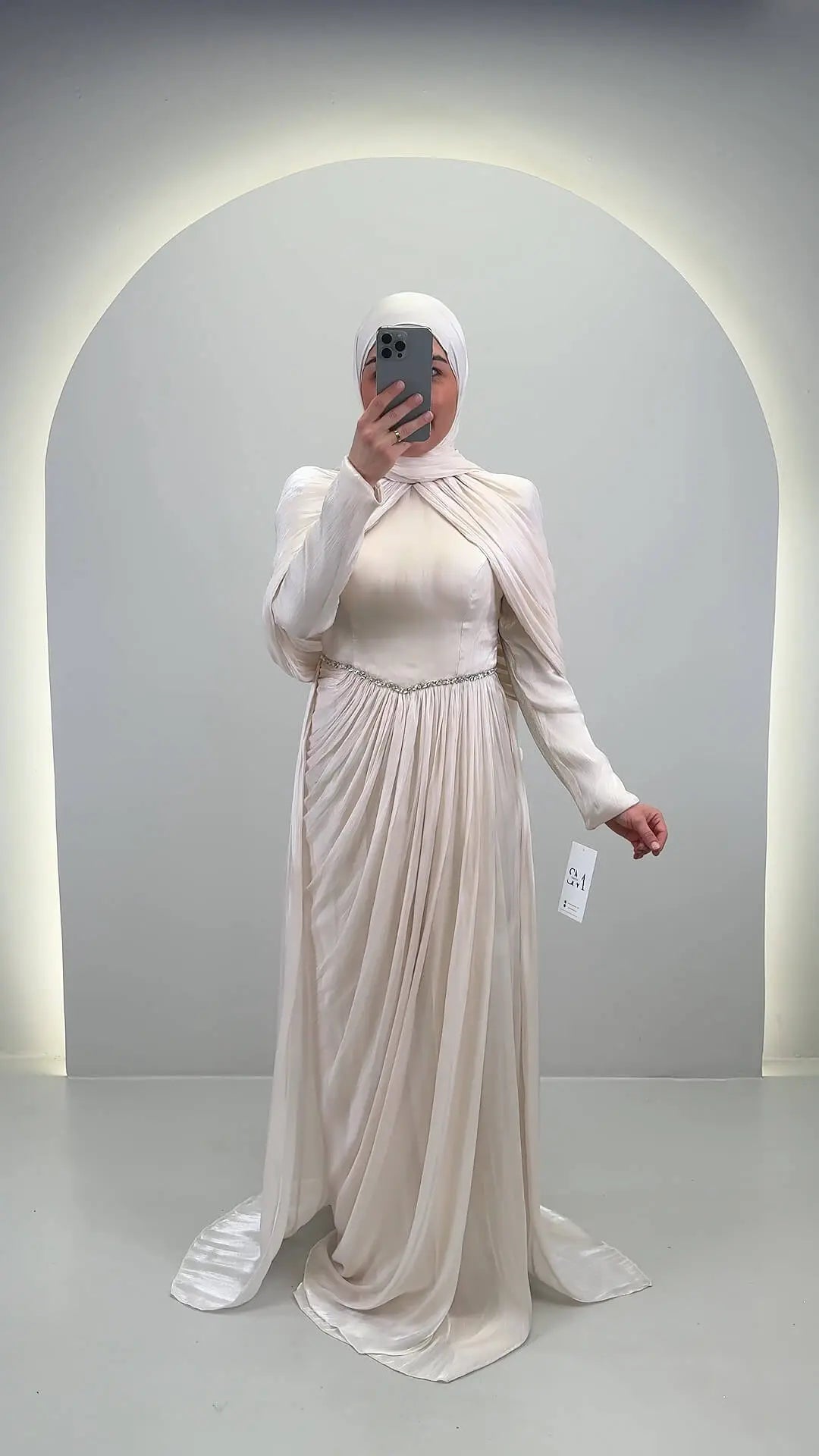 Abito da sera Nefa Beige