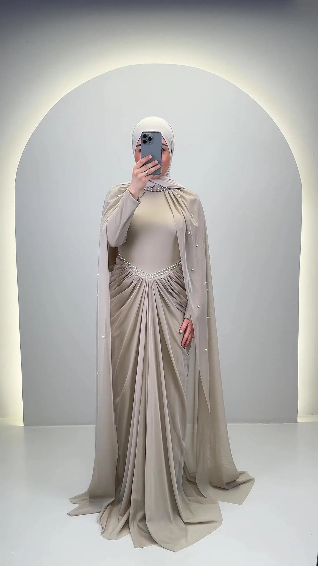 Abito da sera Tiya Beige