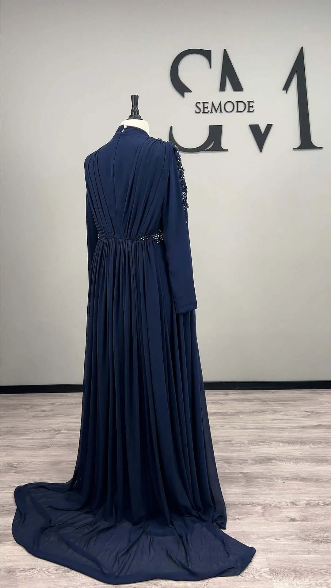 Meral Abendkleid Dunkelblau - Semode