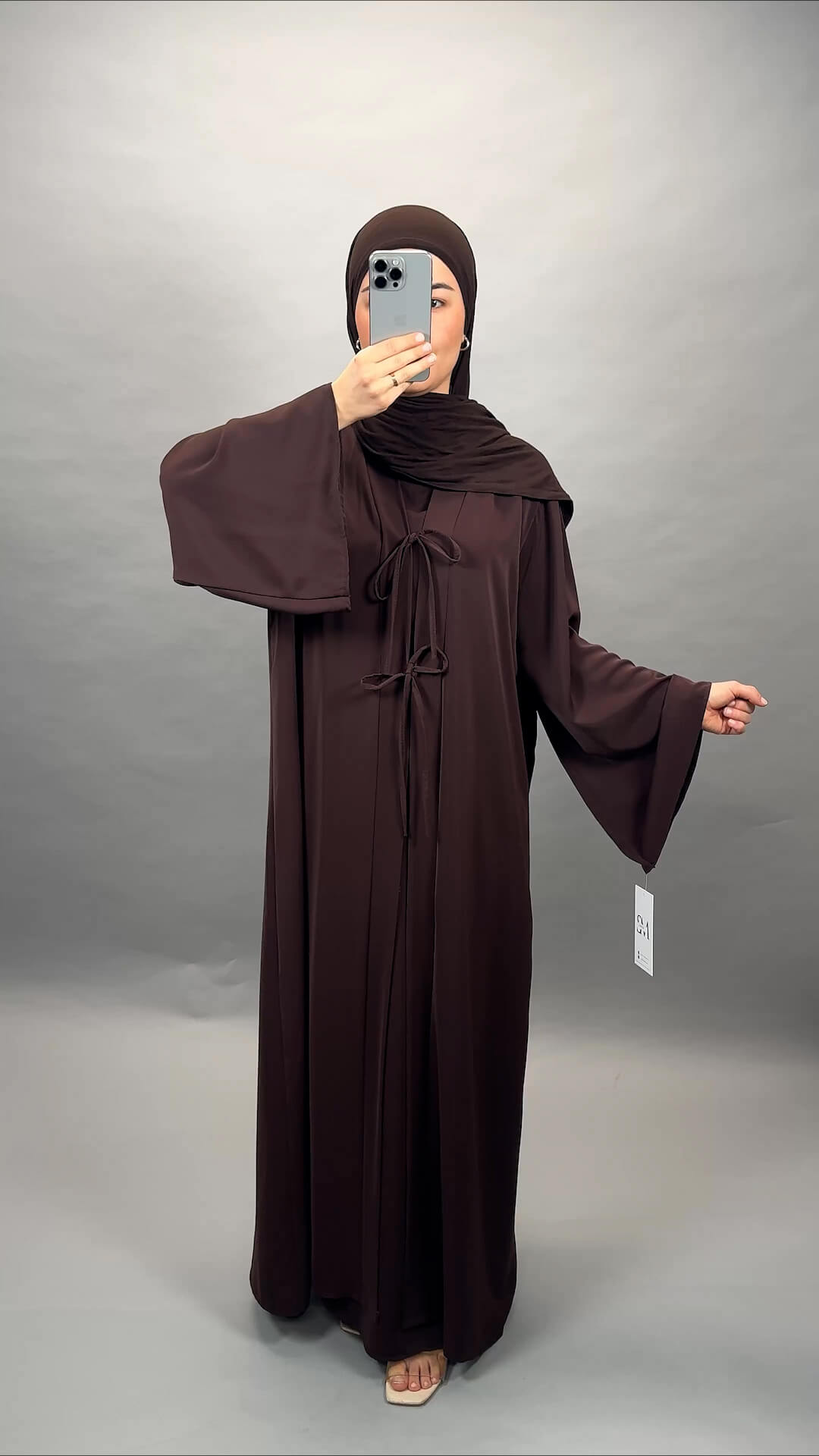 Ines Abaya 2-Teillig Marrone