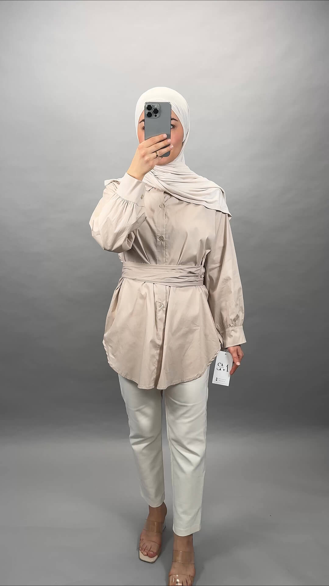 Daisy Oberteil Lang Beige