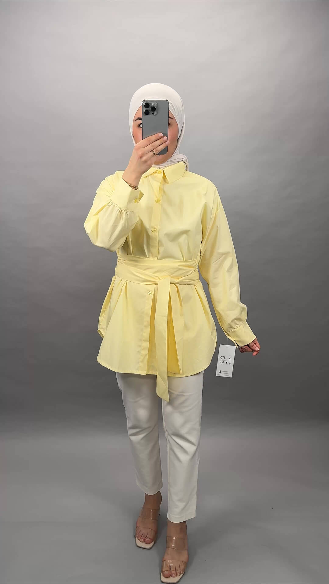 Daisy Oberteil Lang Gelb