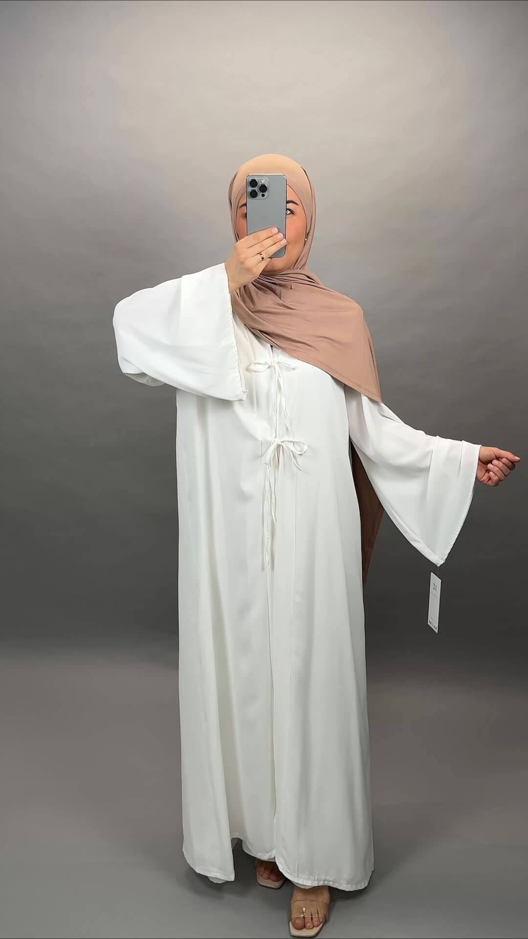 Ines Abaya 2-Teillig Bianco