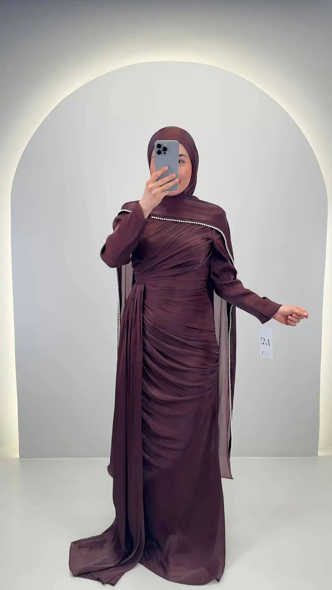 Leyla Abendkleid Braun