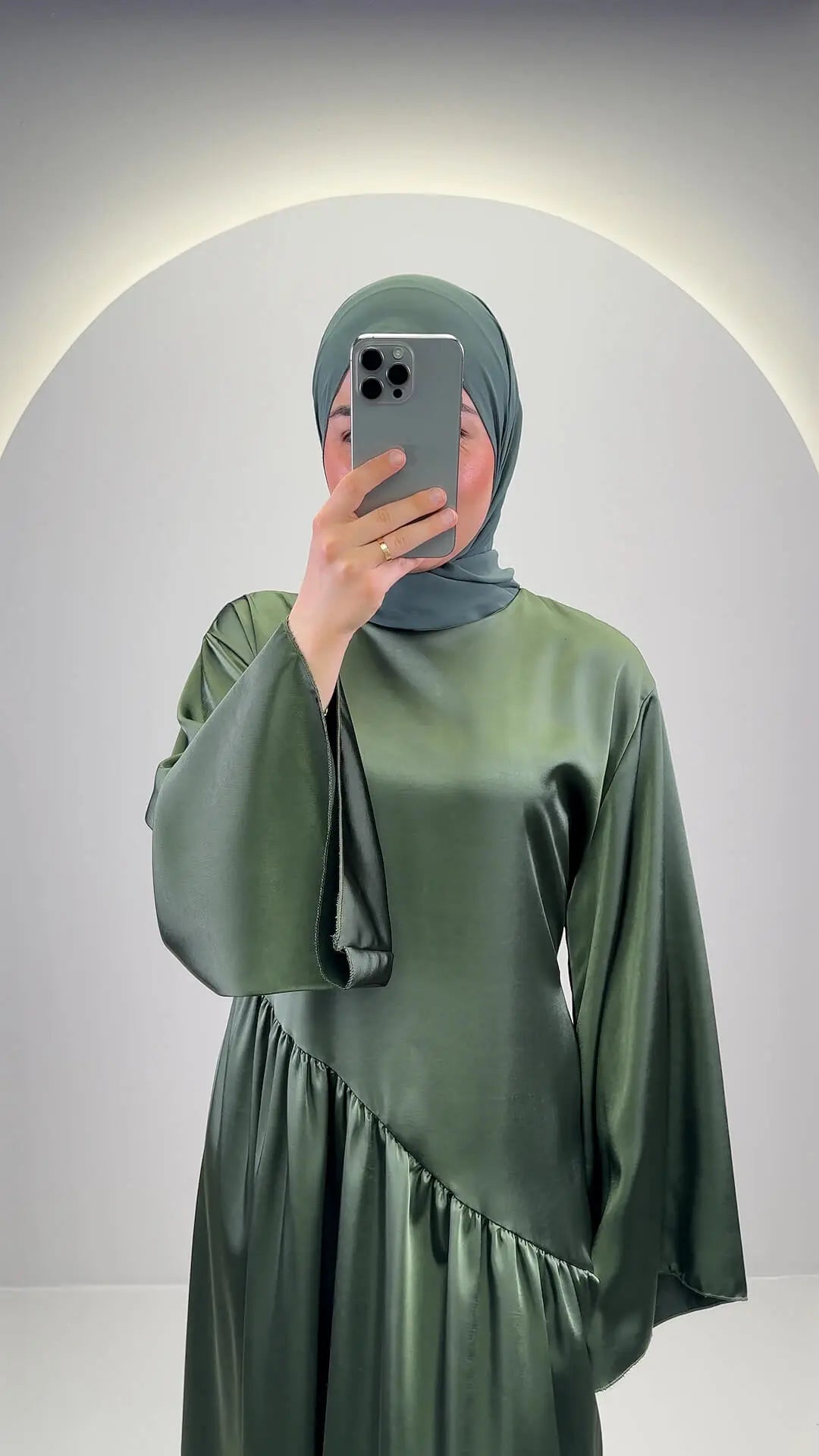 Meslia Abito da sera verde