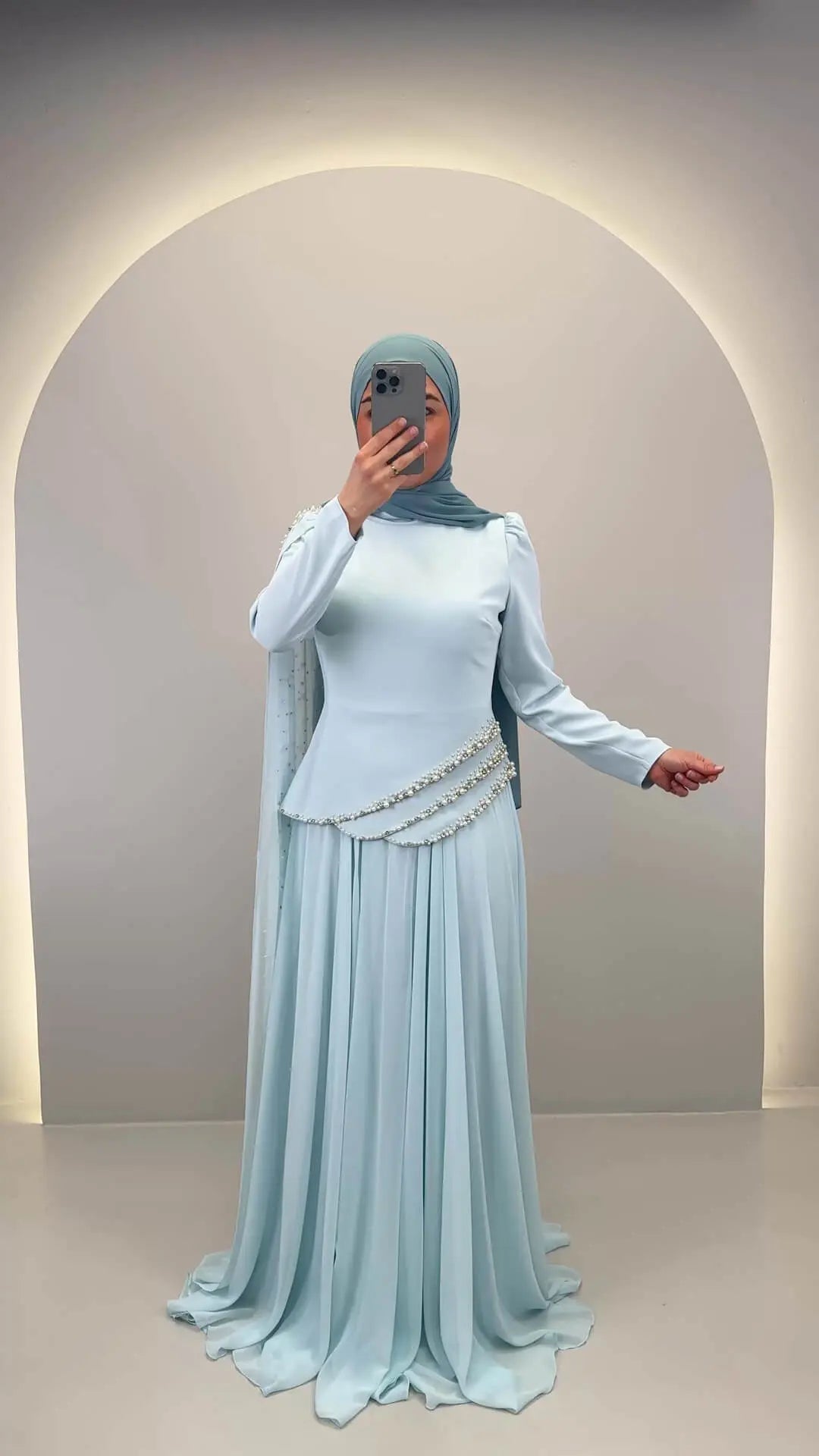 Vestito da sera Seyran rosa