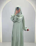 Hifaya Abaya Set con Khimar Mint