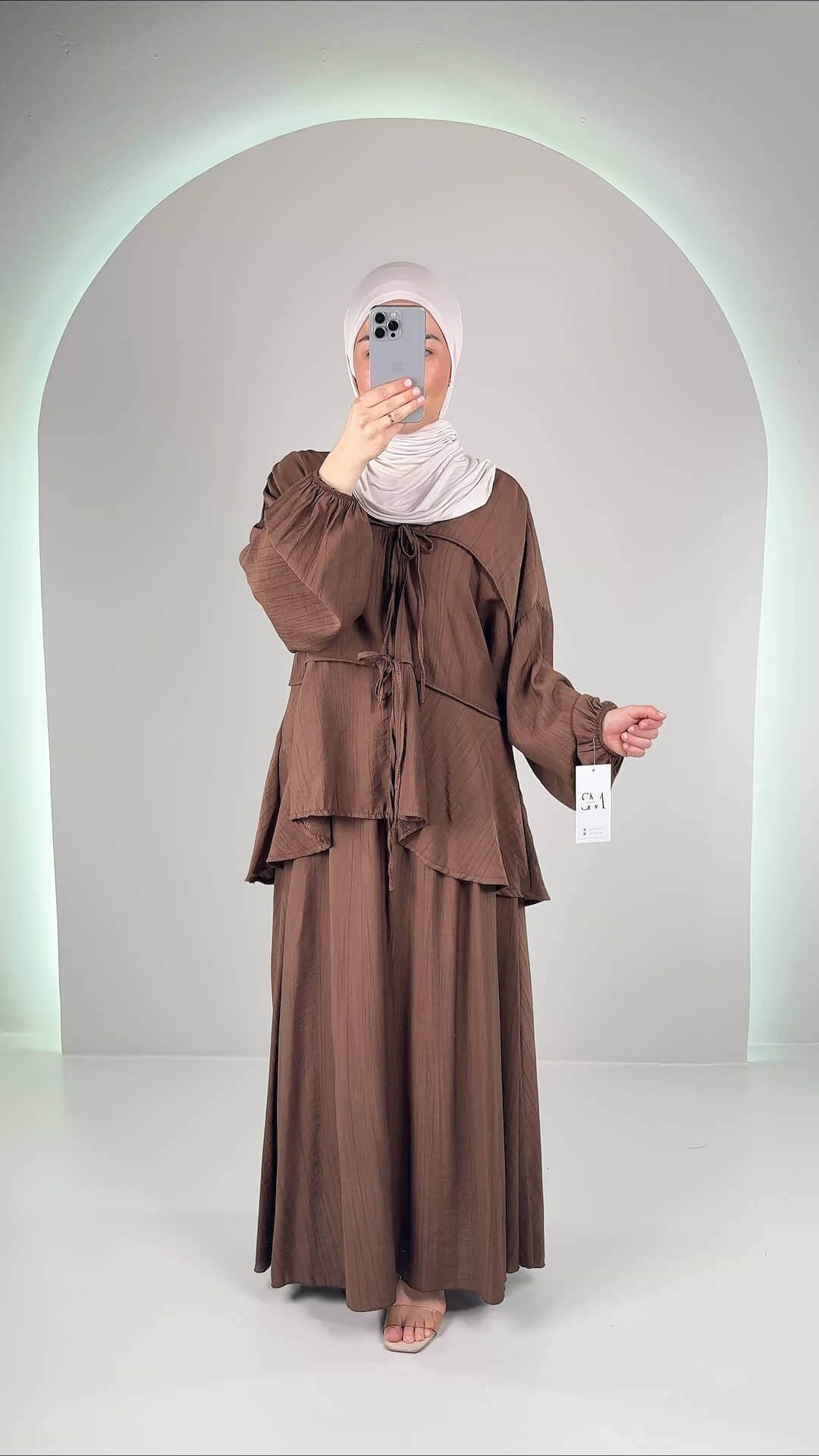 Oliya Zweiteiler Braun