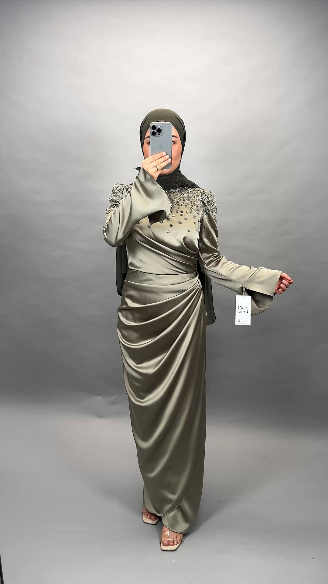 Sirin abito da sera verde