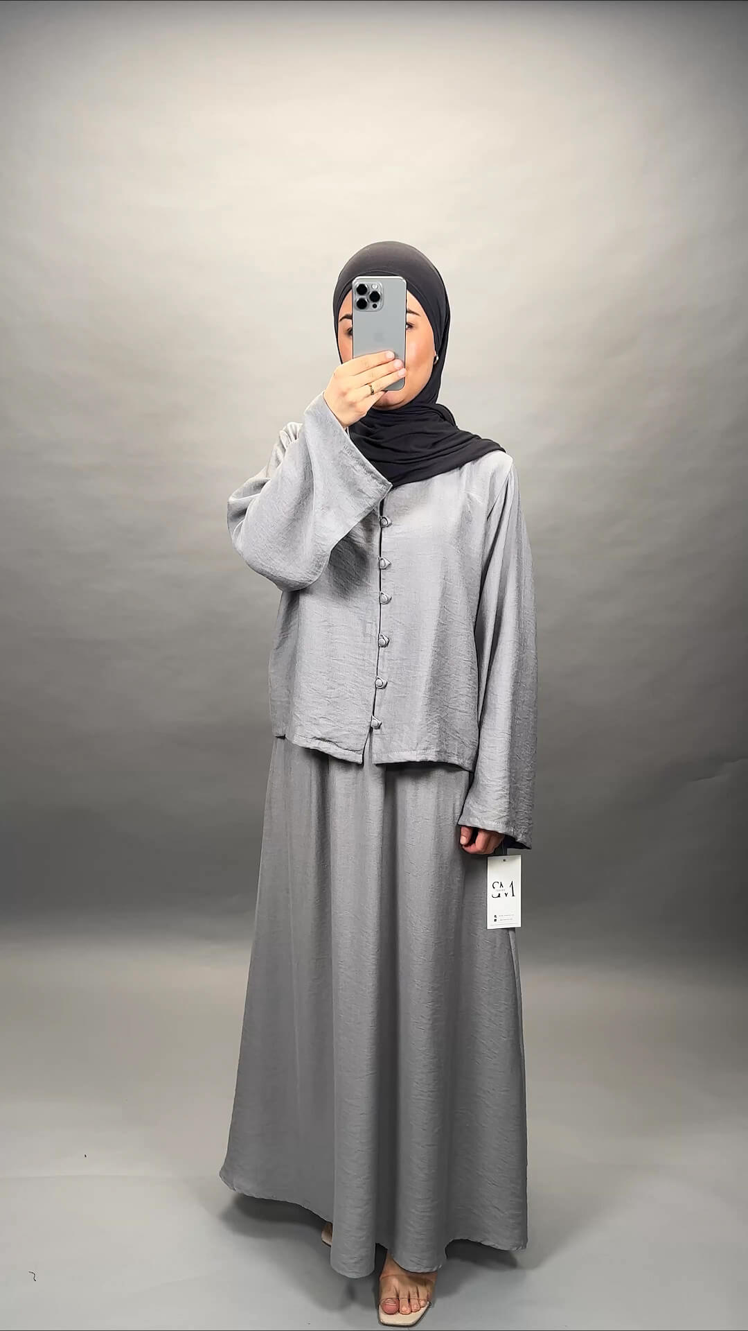 Sura due pezzi grigio