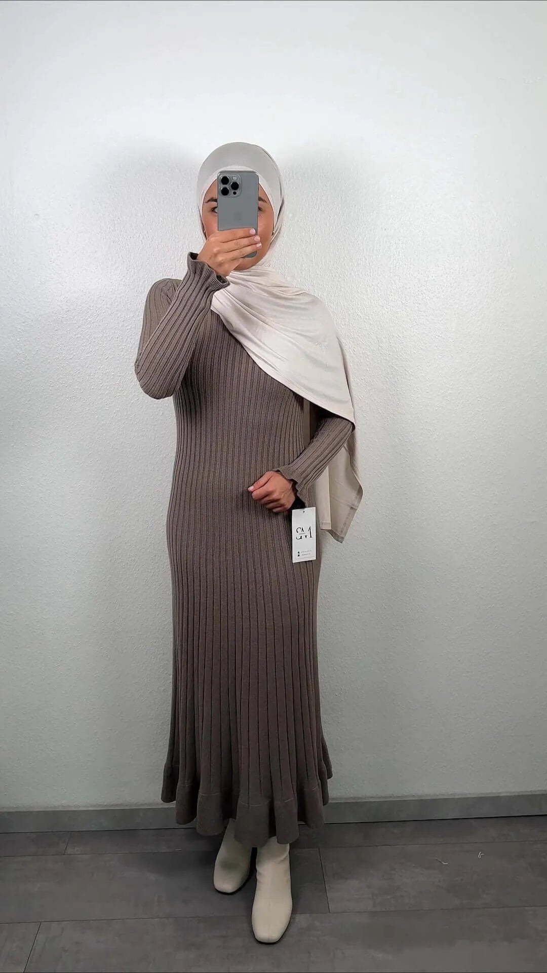 Bonie Kleid Beige - Semode