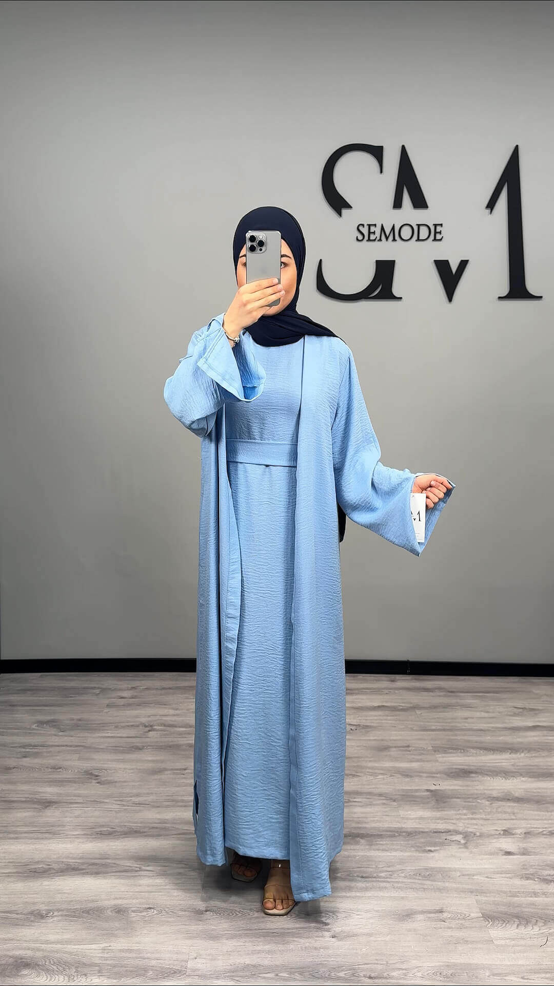 Si Abaya Blau 2-Teilig Semode