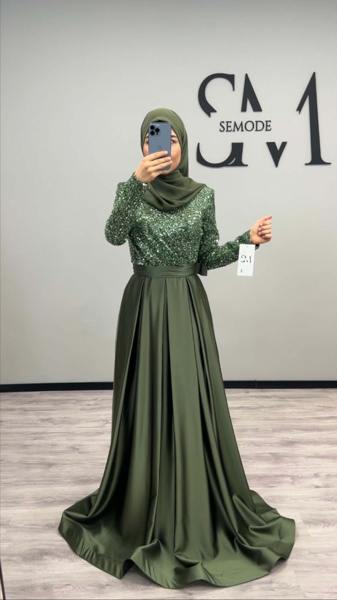 Ilayda Abendkleid Grün