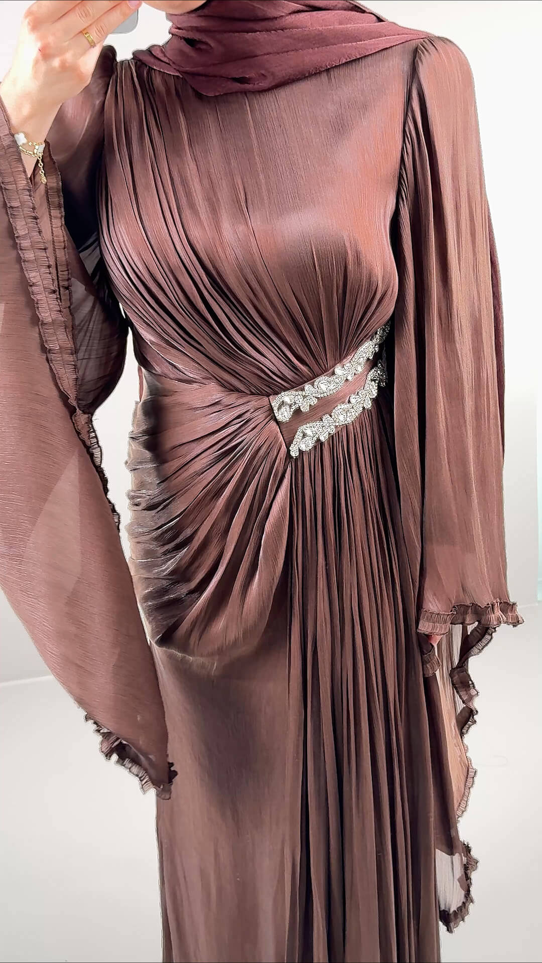 Asya Abendkleid Braun