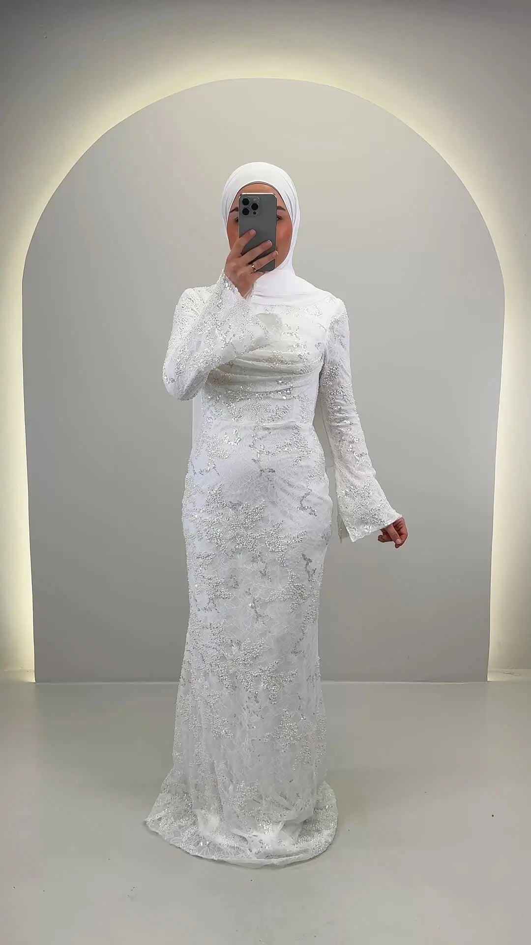 Azmia Nikah Elbisesi ve Hijab ile