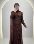 Vestito da sera Mireya Marrone