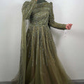 Narin Exclusive Evening Dress Khaki
