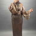 Nilay evening dress taupe