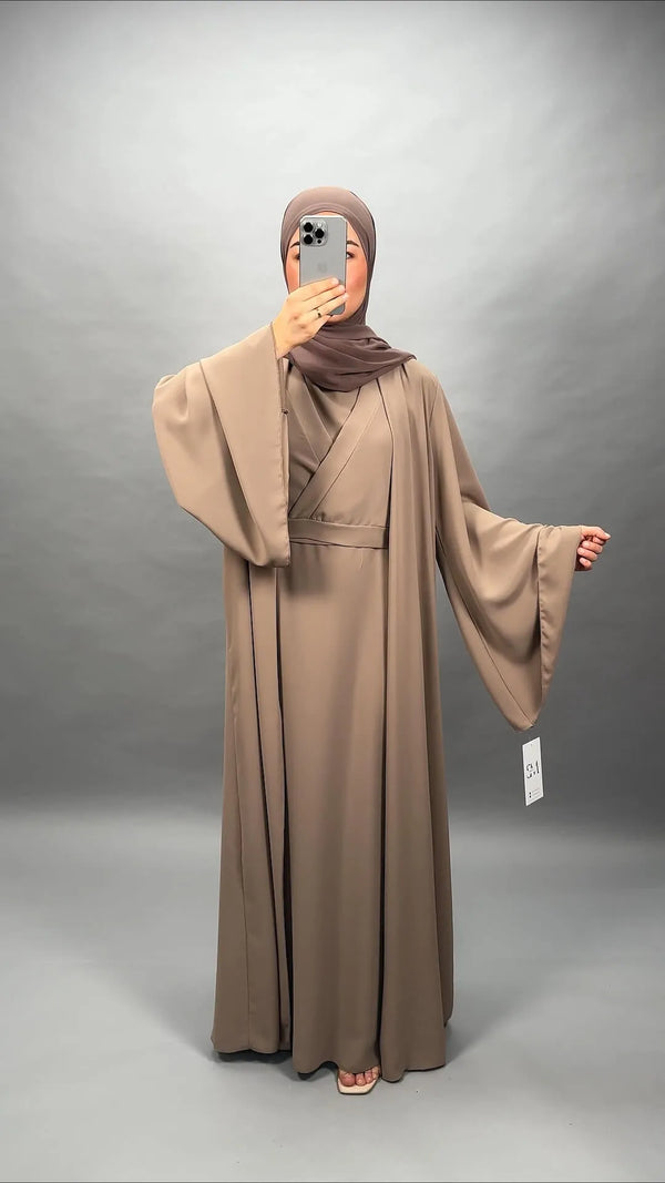 Pinar Abaya Set Taupe