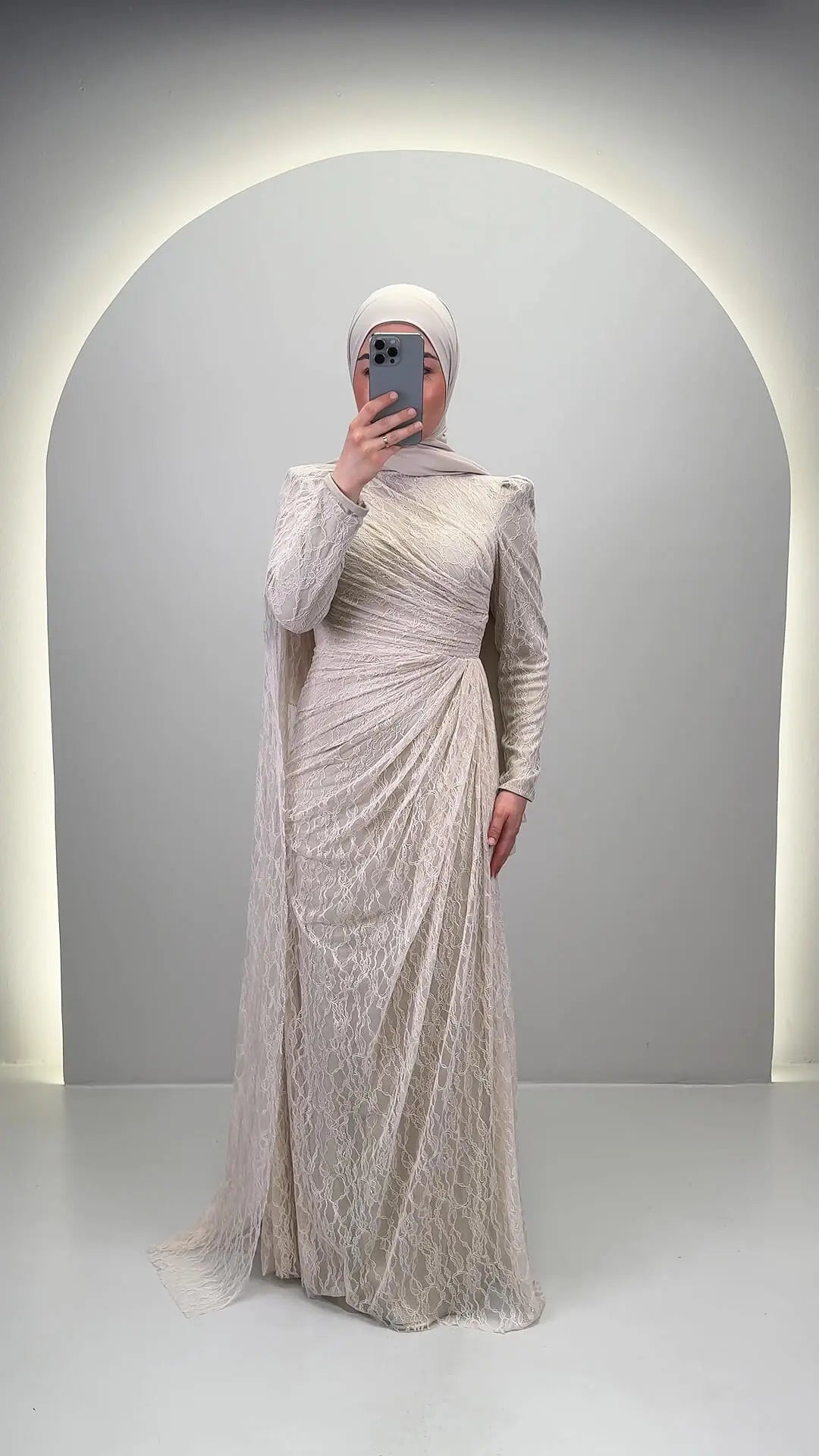 Abito da sera Mireya Beige