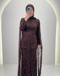 Vestito da sera Nirama marrone