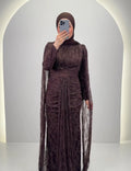 Vestito da sera Nirama marrone