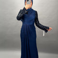Damla evening dress dark blue