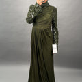 Damla evening dress green