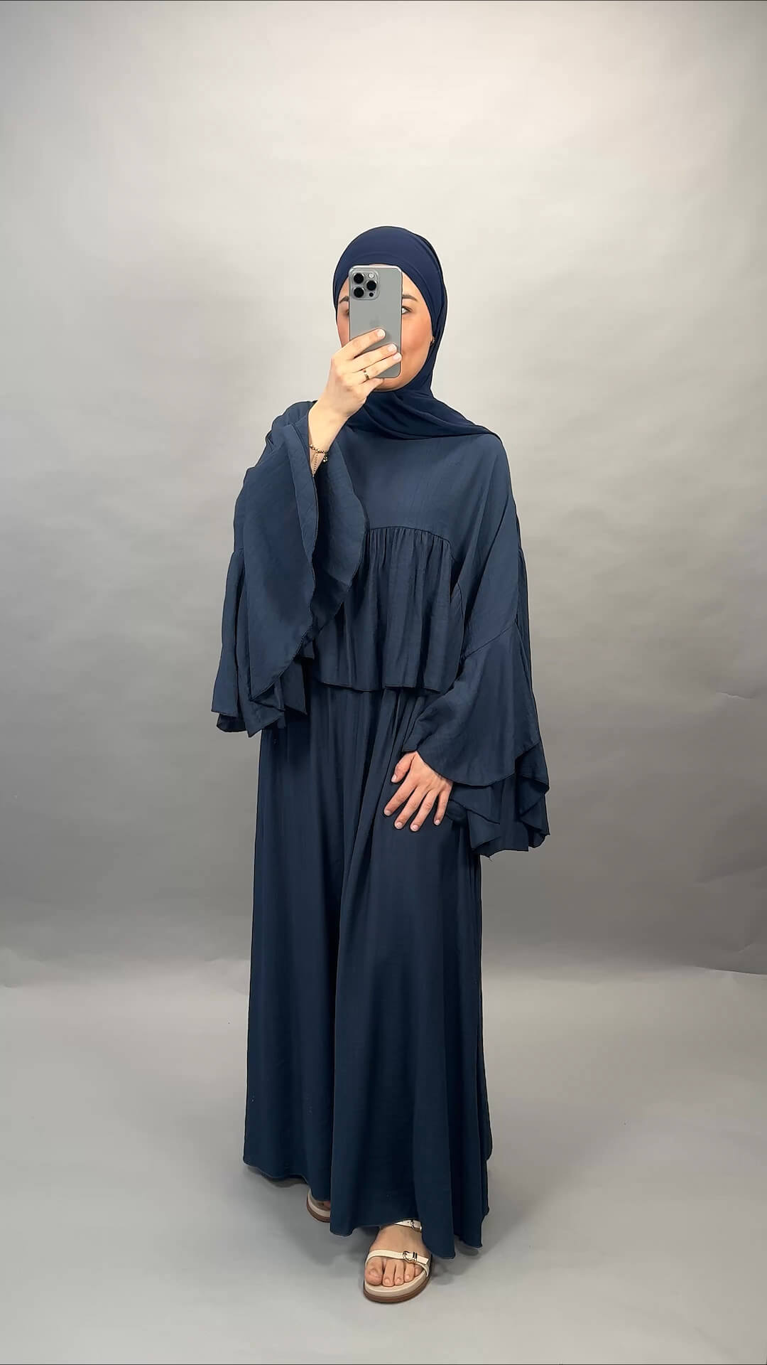 Abito due pezzi Pina blu scuro