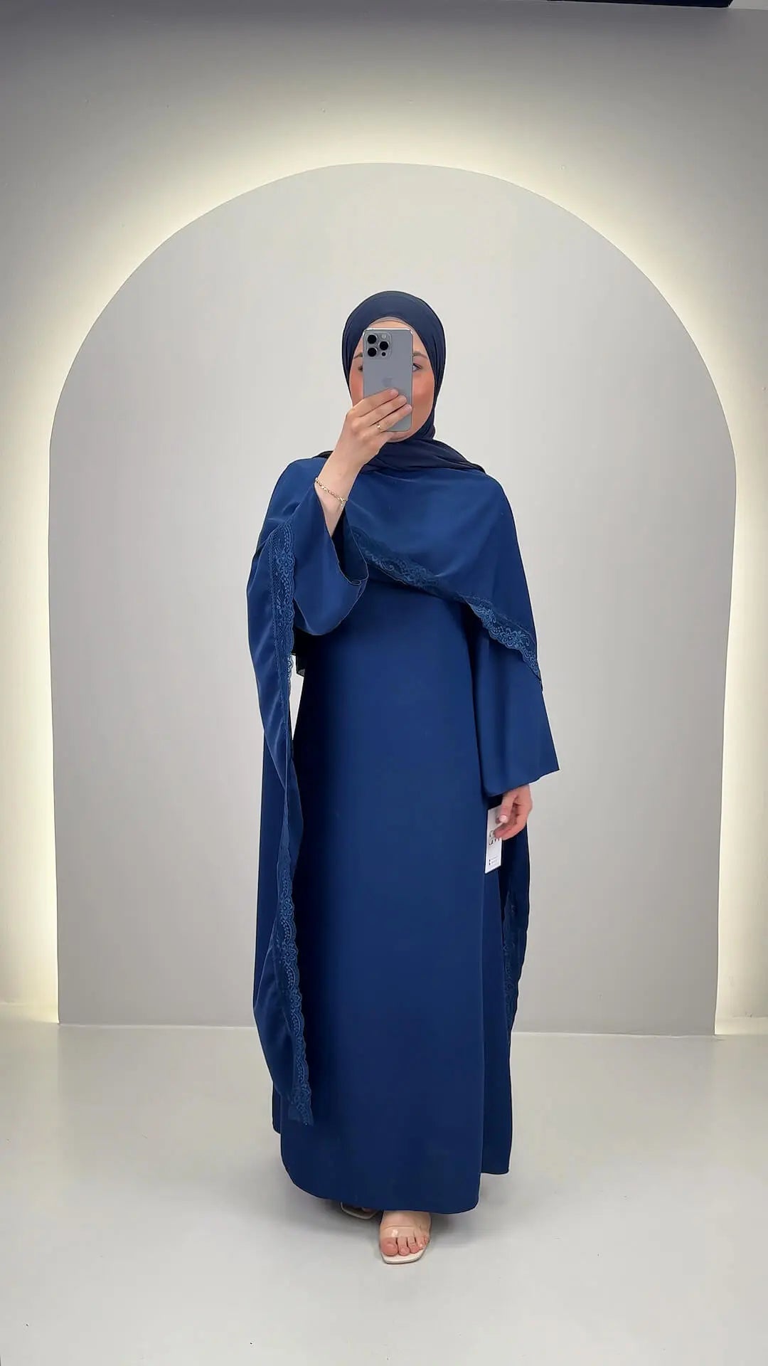 Vestito da sera Gizi blu scuro