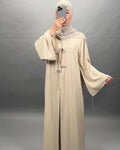 Ines Abaya 2-Teillig Beige