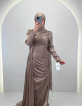 Leyla Abito da Sera Taupe
