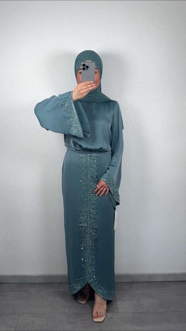 Maya evening dress Mint 02