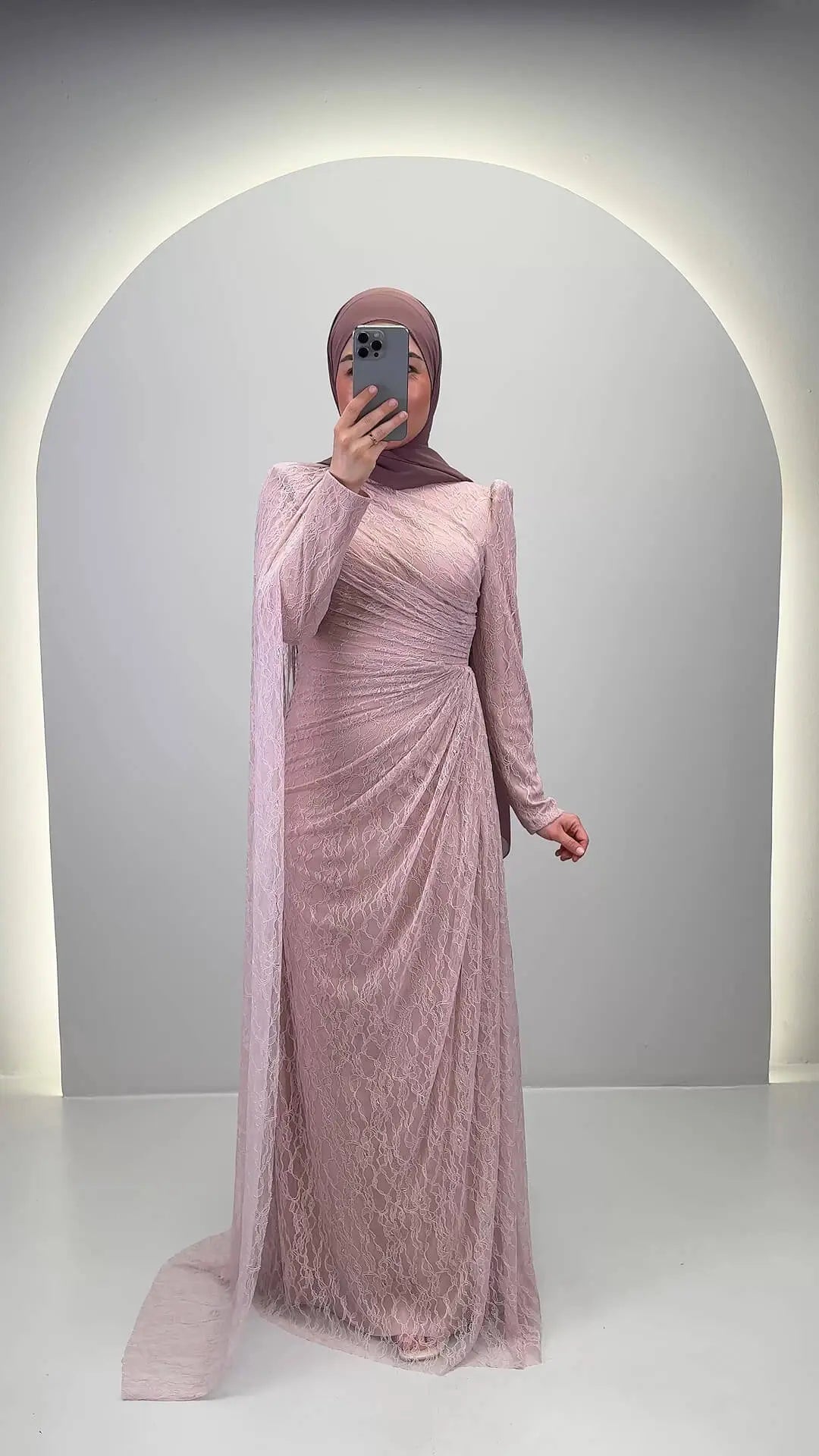 Abito da sera Mireya rosa