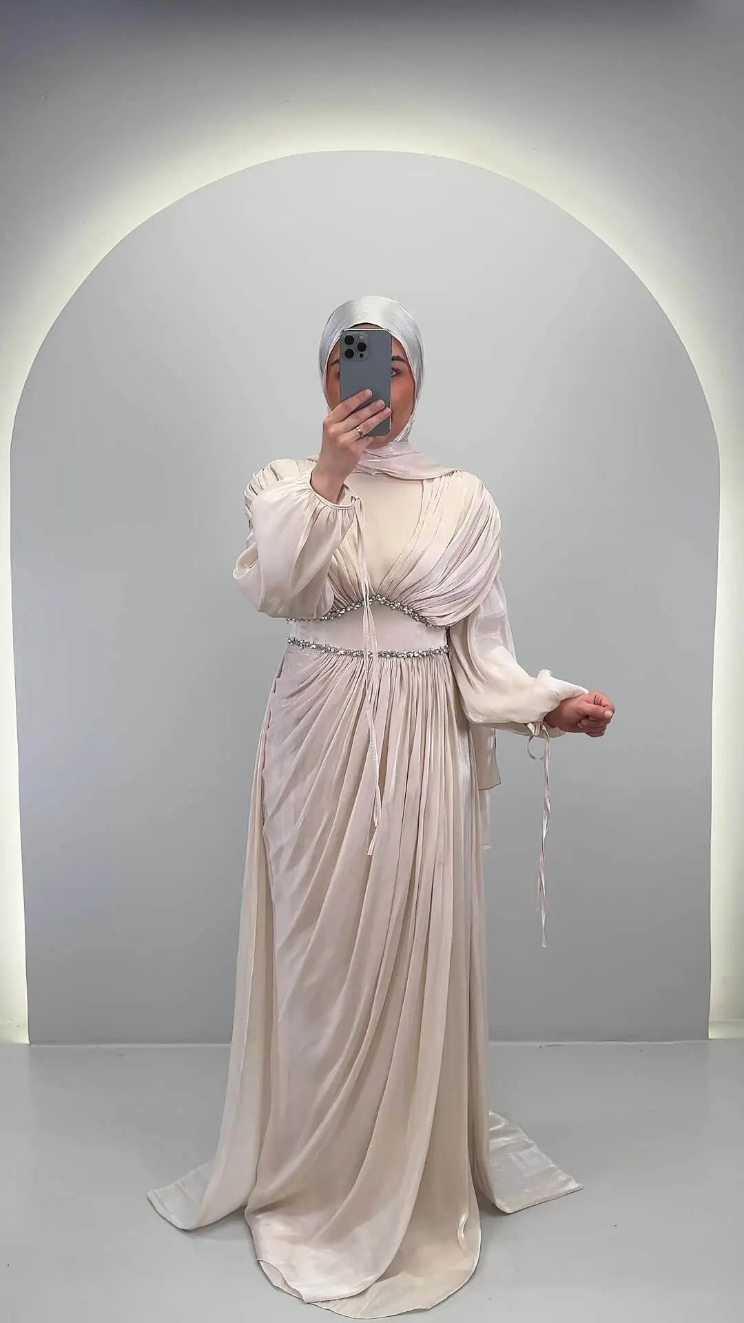 Meslina Abito da sera Beige