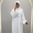 Set Abaya Misa con Khimar Bianco