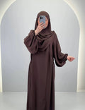 Misa Abaya Set mit Khimar Marrone