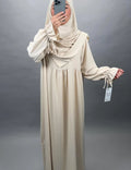 Mila Set Abaya con Khimar Beige