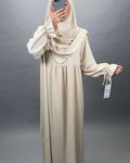 Mila Abaya Set Khimar Beige