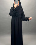 Mila Abaya Set con Khimar Nero