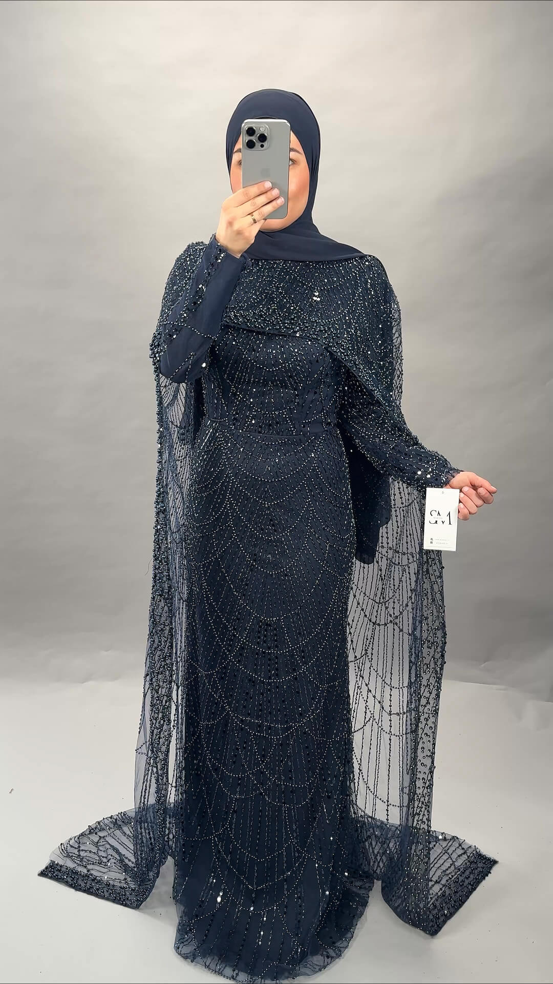 Milea Abendkleid Dunkelblau