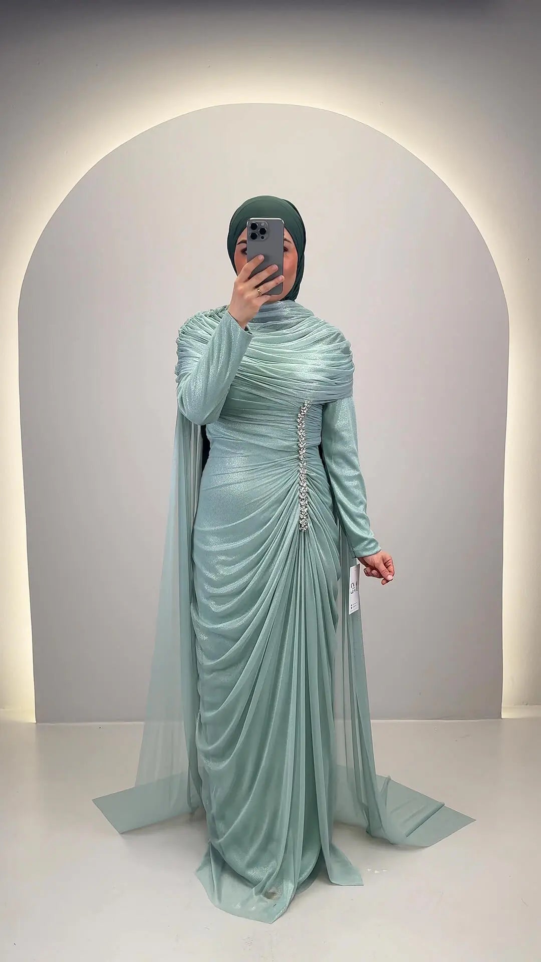 Velina Abito da sera menta