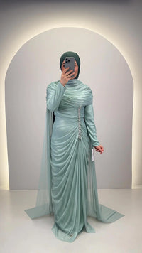 Velina Abito da sera menta