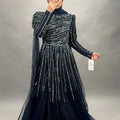 Narin Exclusive Evening Dress Dark Blue