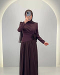 Noor Abendkleid Braun